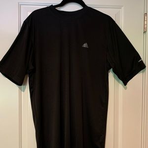 Mens Large Climalite black Performance t-shirt.